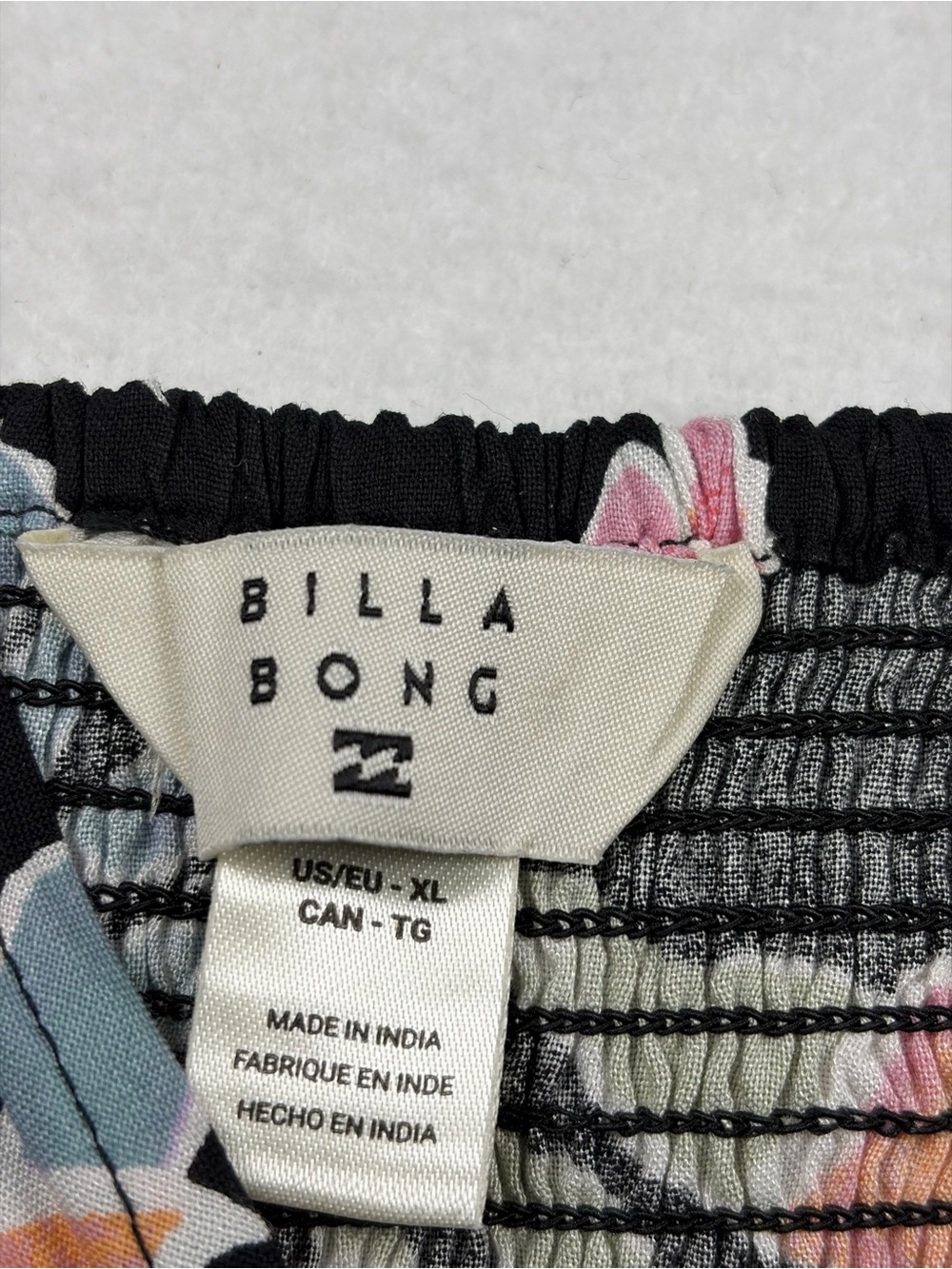 Billabong | Black Floral Carefree Camisole XL - Picture 4 of 8